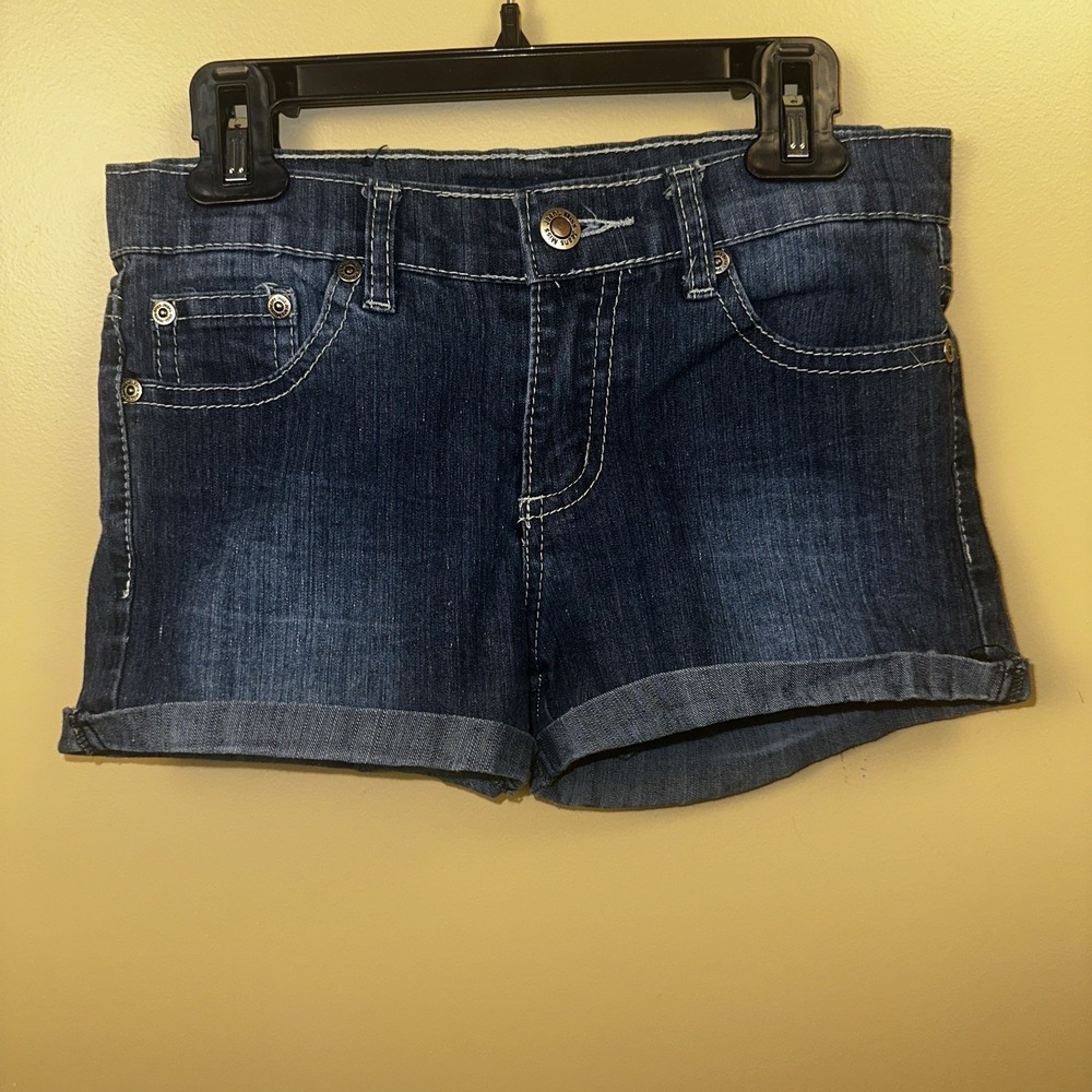 Girls Dark Wash Denim Shorts